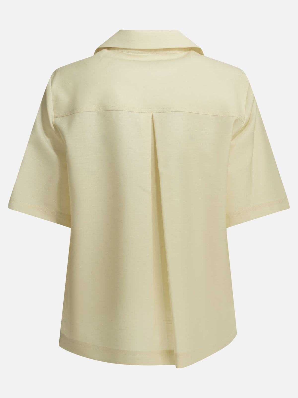 LouLou De Saison Camicia casual in lana e seta Bianco - VIETTI