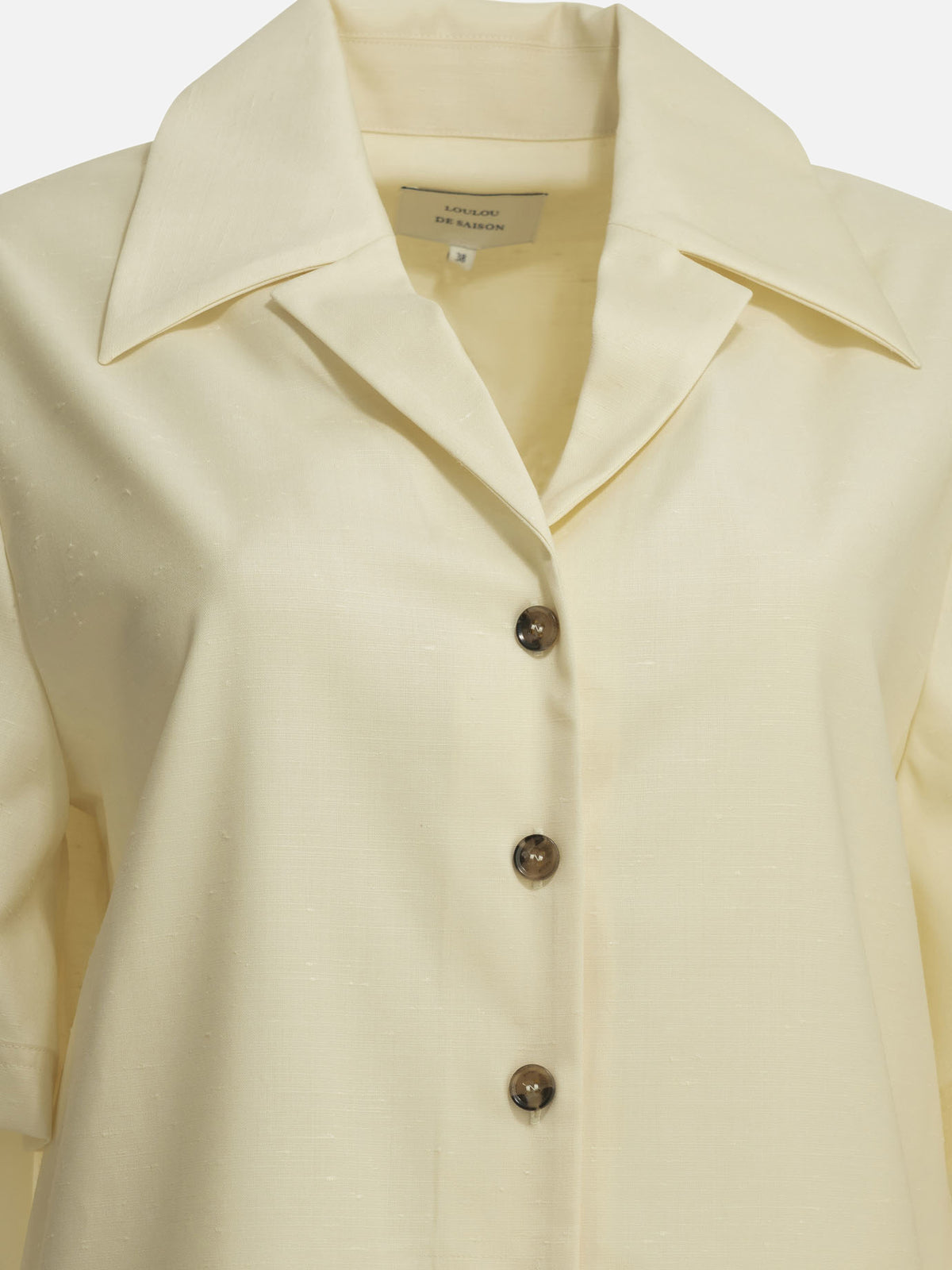 LouLou De Saison Casual wool and silk shirt White

