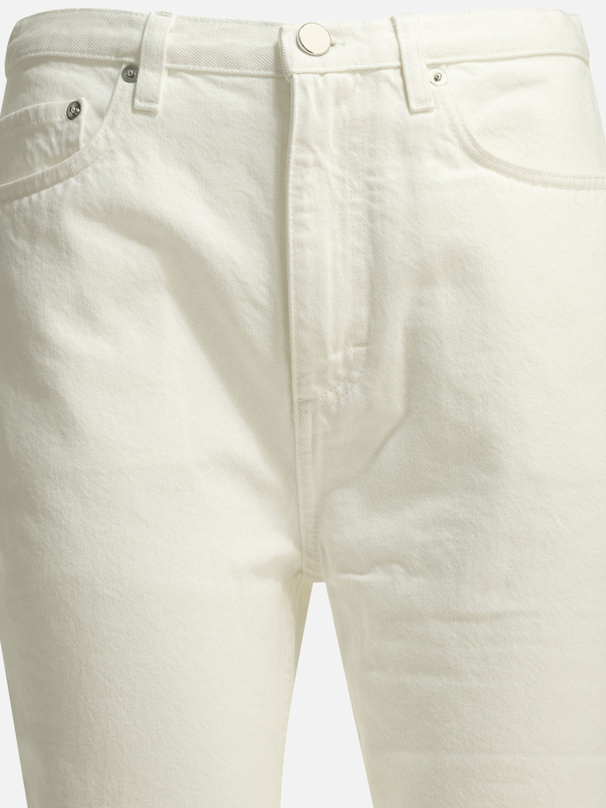 LouLou De Saison "Jude LDS" Straight-Leg Jeans White

