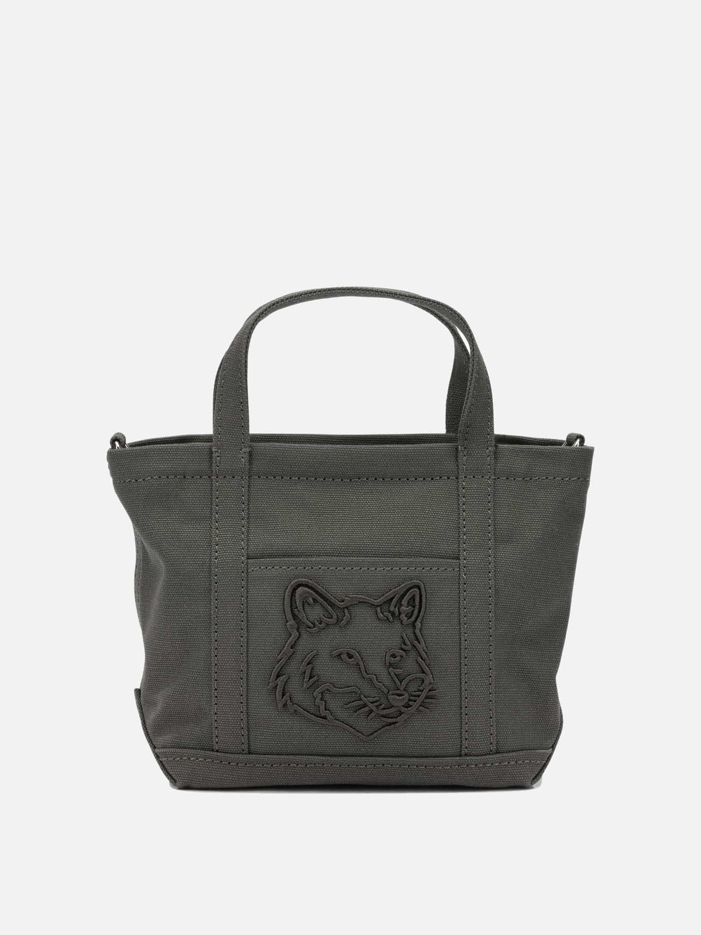 Small bags 100% cotton  Grey - Maison Kitsuné Women | PDP | VIETTI Online Store | Zoom-Modal
