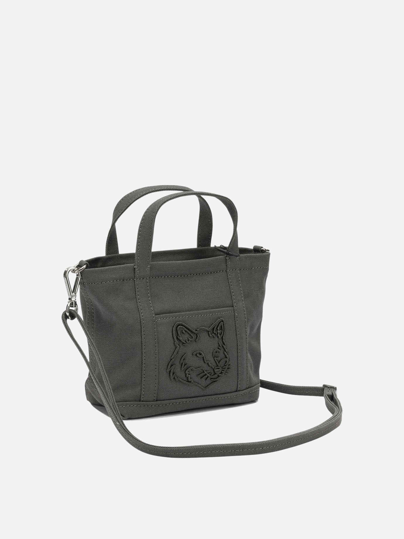 Small bags 100% cotton  Grey - Maison Kitsuné Women | PDP | VIETTI Online Store | thumbnail_2