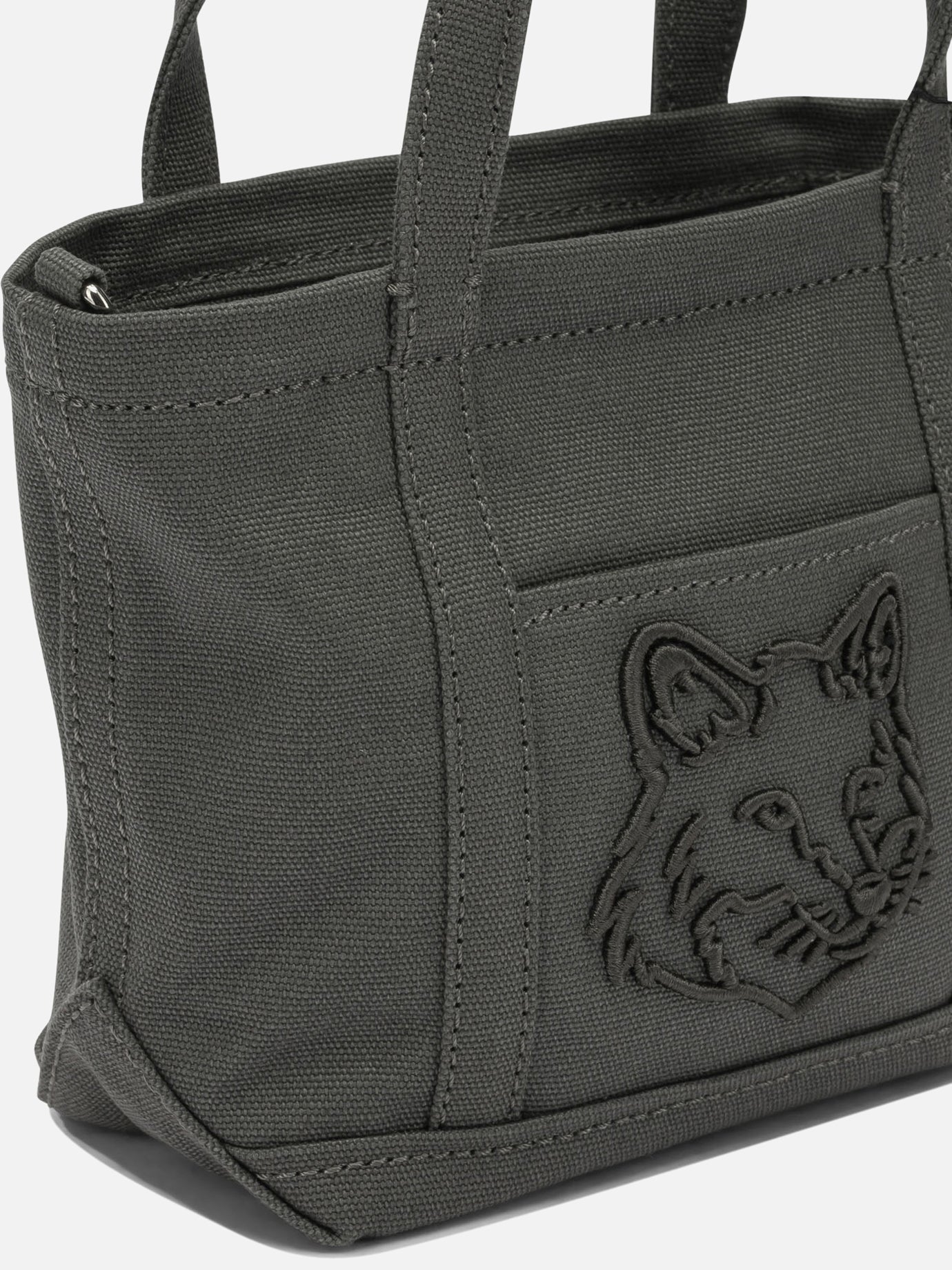 Small bags 100% cotton  Grey - Maison Kitsuné Women | PDP | VIETTI Online Store | thumbnail_4