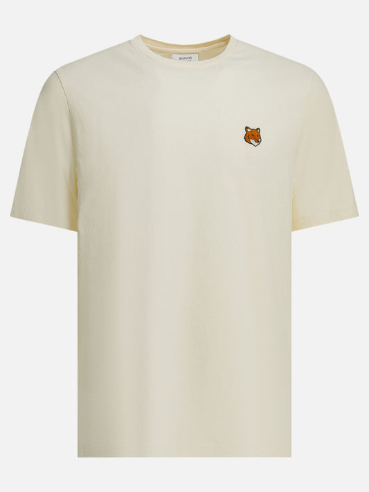 Crewneck t-shirts Logo  Beige - Maison Kitsuné Men | PLP | VIETTI Online Store 
