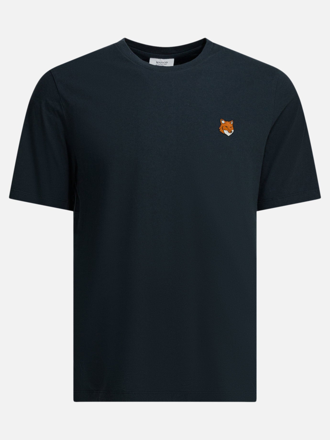 Crewneck t-shirts Logo  Blue - Maison Kitsuné Men | PDP | VIETTI Online Store | Zoom-Modal
