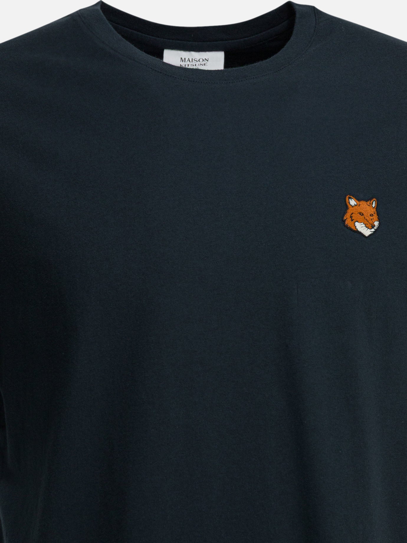 Crewneck t-shirts Logo  Blue - Maison Kitsuné Men | PDP | VIETTI Online Store | thumbnail_3