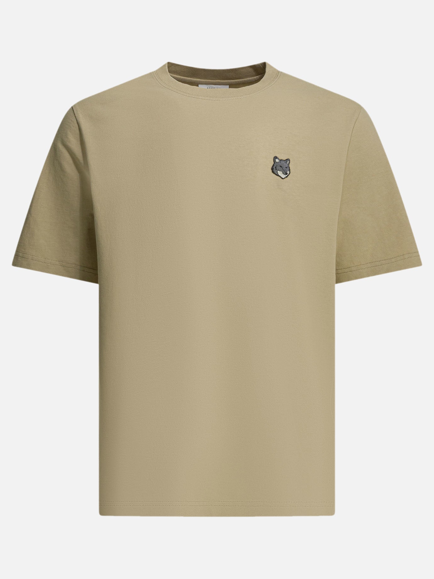 Crewneck t-shirts Logo  Beige - Maison Kitsuné Men | PDP | VIETTI Online Store | Zoom-Modal
