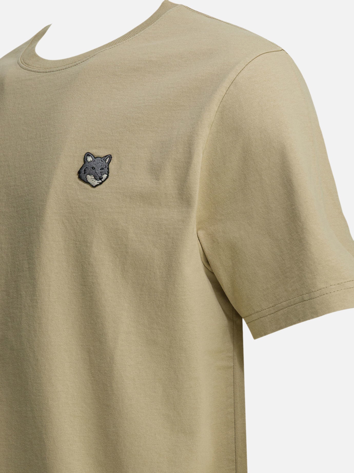 Crewneck t-shirts Logo  Beige - Maison Kitsuné Men | PDP | VIETTI Online Store | Zoom-Modal_4
