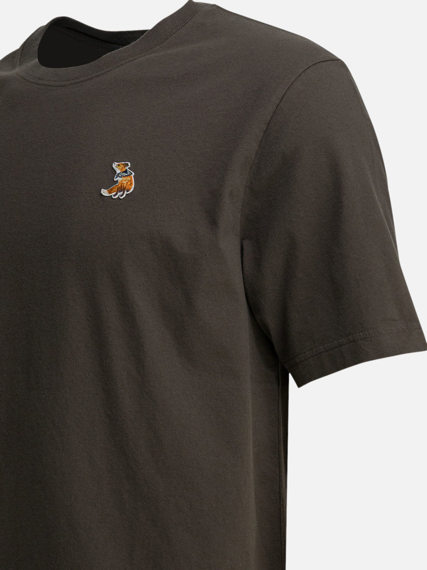 Crewneck t-shirts Logo  Green - Maison Kitsuné Men | PDP | VIETTI Online Store | Zoom-Modal_4
