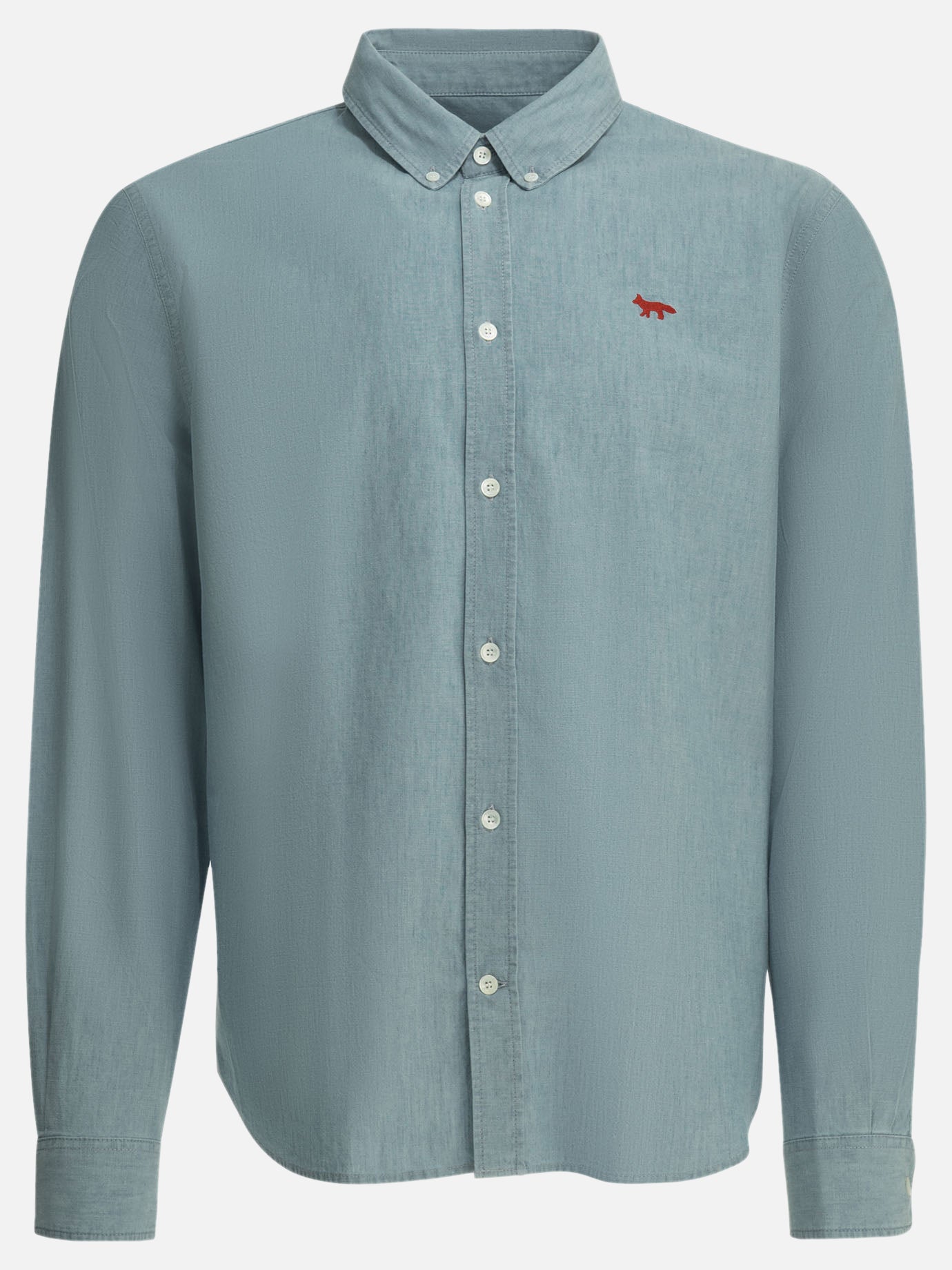Casual shirts Logo  Light blue - Maison Kitsuné Men | PDP | VIETTI Online Store | Zoom-Modal
