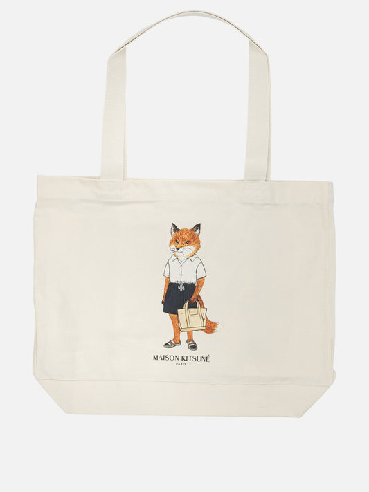 Large bags 100% cotton  Beige - Maison Kitsuné Women | PLP | VIETTI Online Store 
