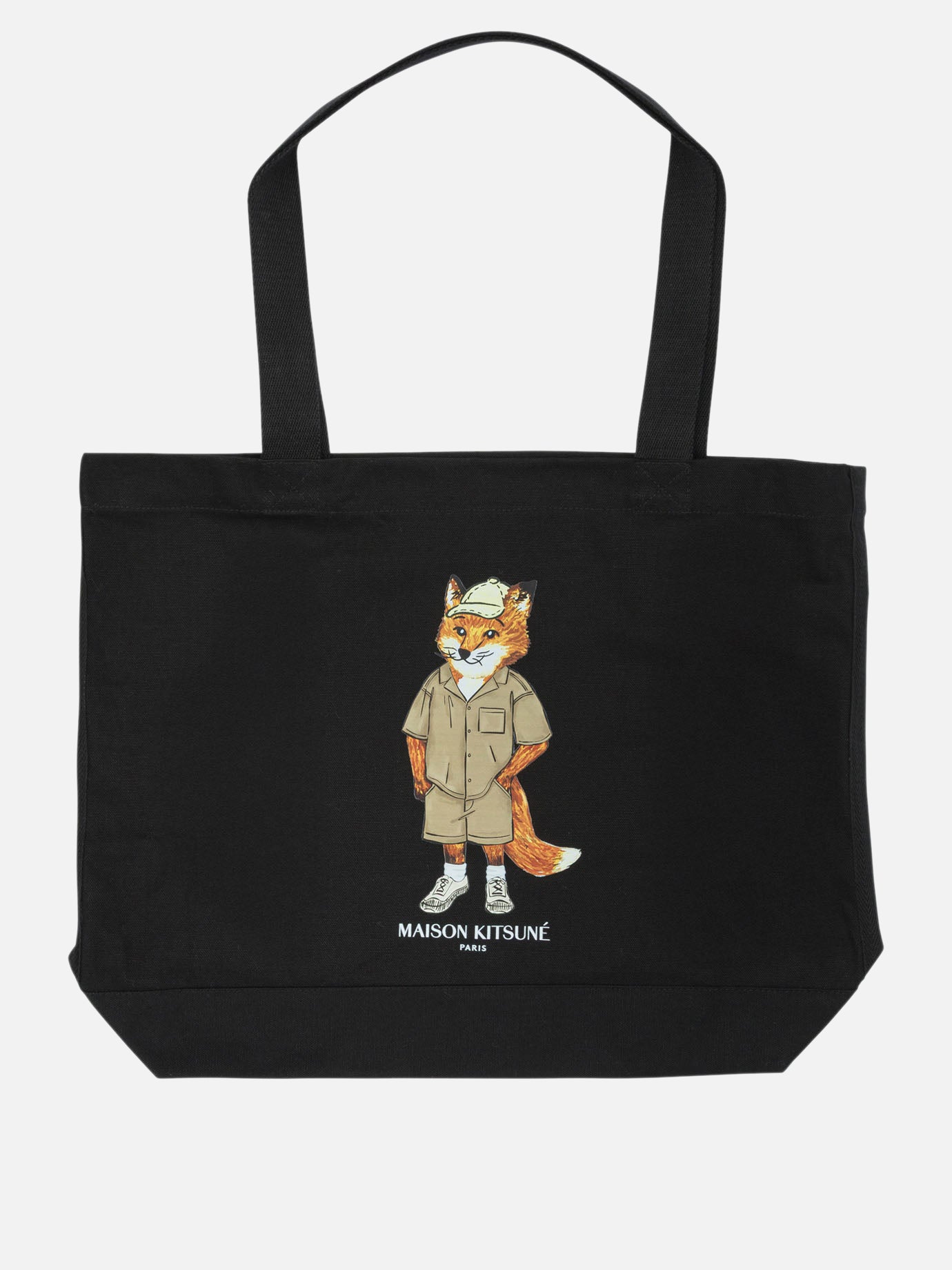 Large bags 100% cotton  Black - Maison Kitsuné Women | PDP | VIETTI Online Store | thumbnail