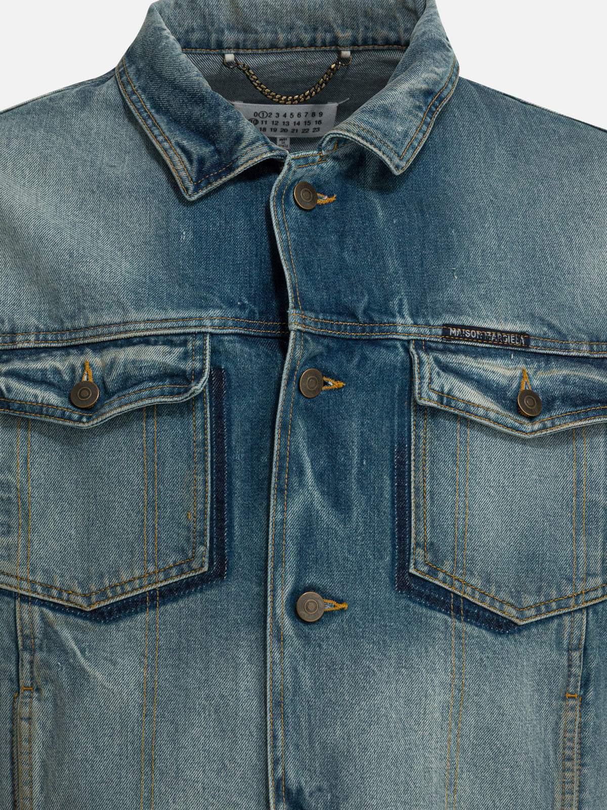 Maison Margiela Worn denim efect jacket Blue - VIETTI