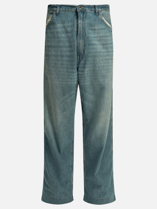 Wide-leg jeans Solid colour  Light blue - Maison Margiela Men | PLP | VIETTI Online Store 
