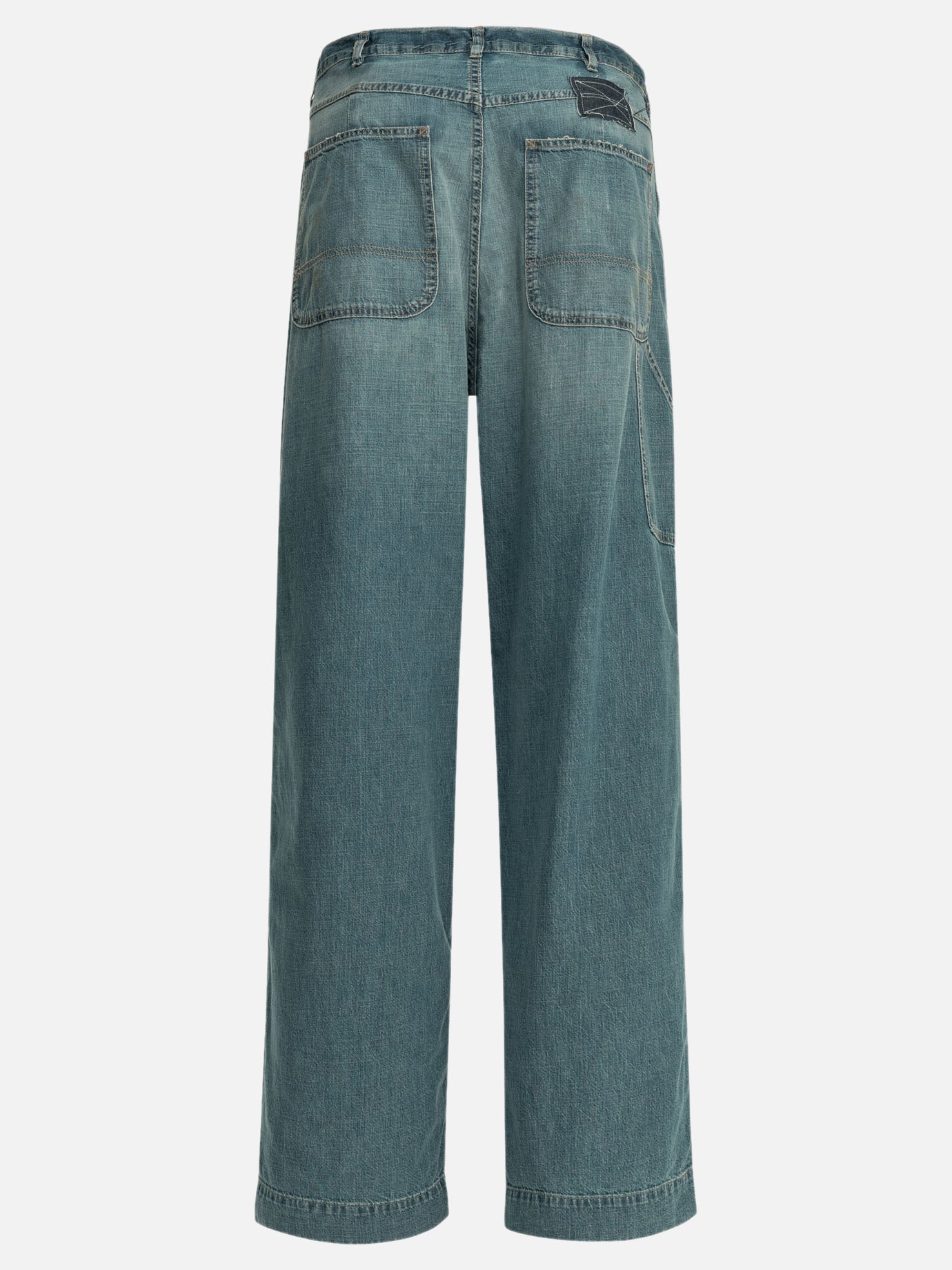 Wide-leg jeans Solid colour  Light blue - Maison Margiela Men | PDP | VIETTI Online Store | thumbnail_2