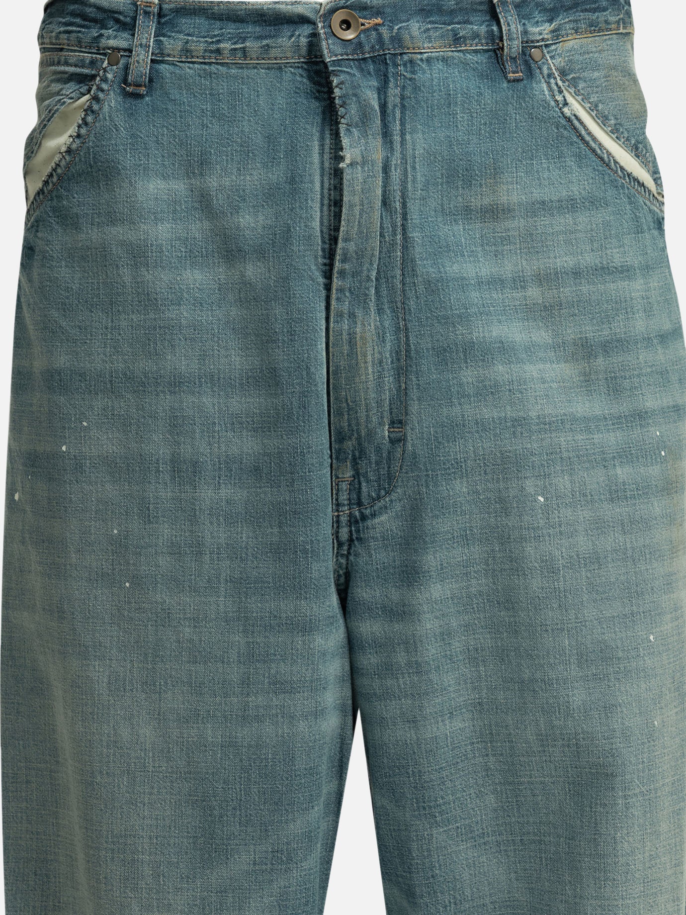 Wide-leg jeans Solid colour  Light blue - Maison Margiela Men | PDP | VIETTI Online Store | thumbnail_5