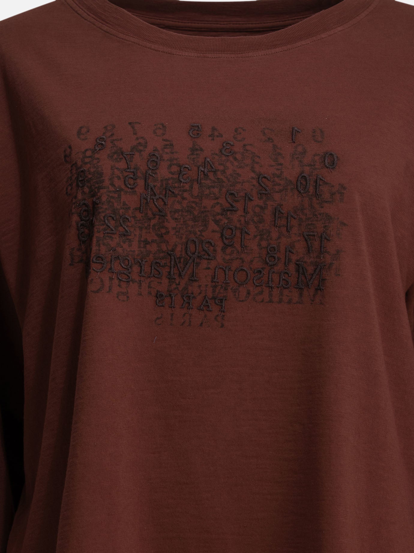 T-shirt girocollo Logo  Bordeaux - Maison Margiela Donna | PDP | VIETTI Online Store | Zoom-Modal_3
