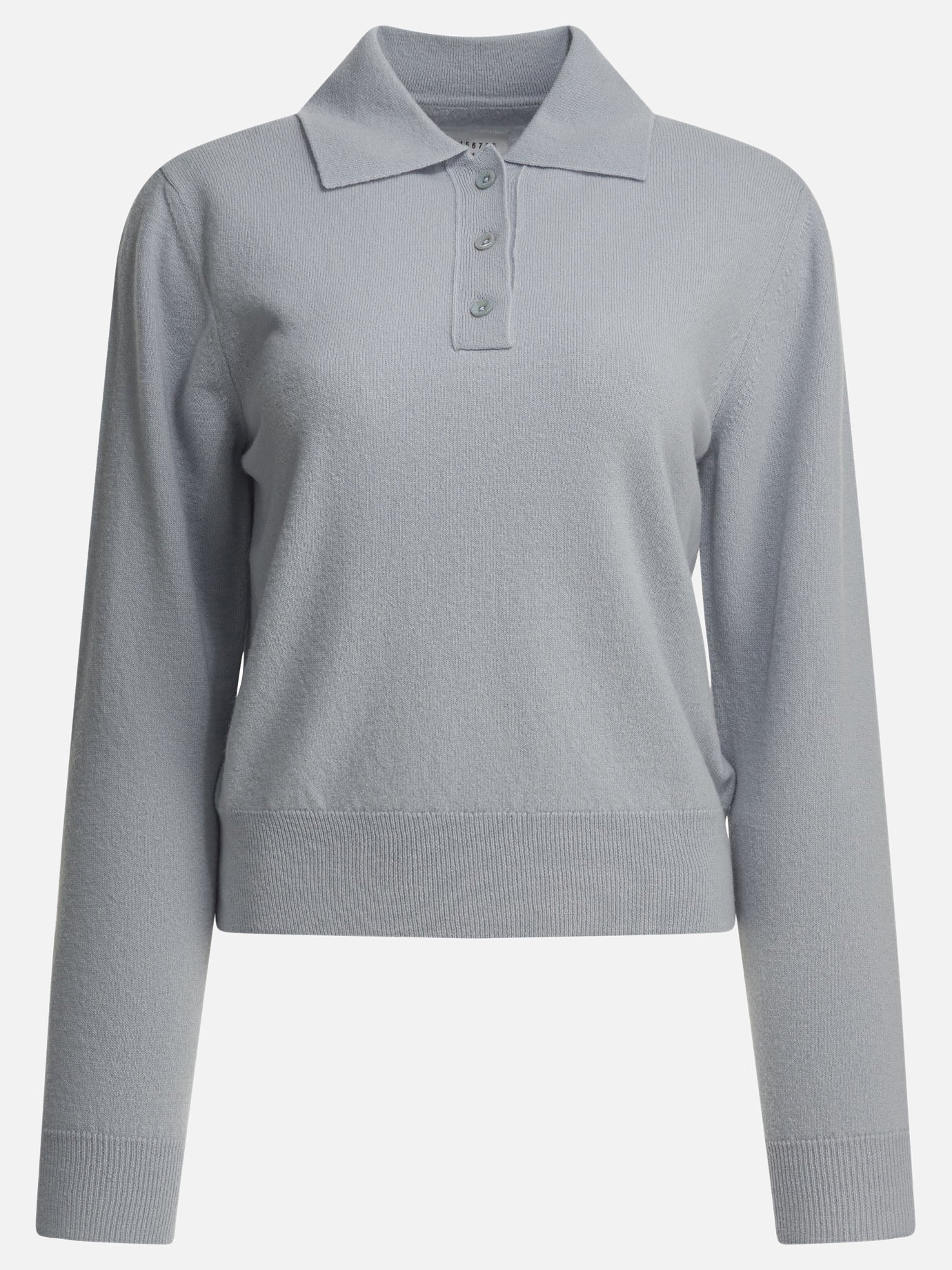Polo sweater Solid colour  Light blue - Maison Margiela Women | PDP | VIETTI Online Store | thumbnail