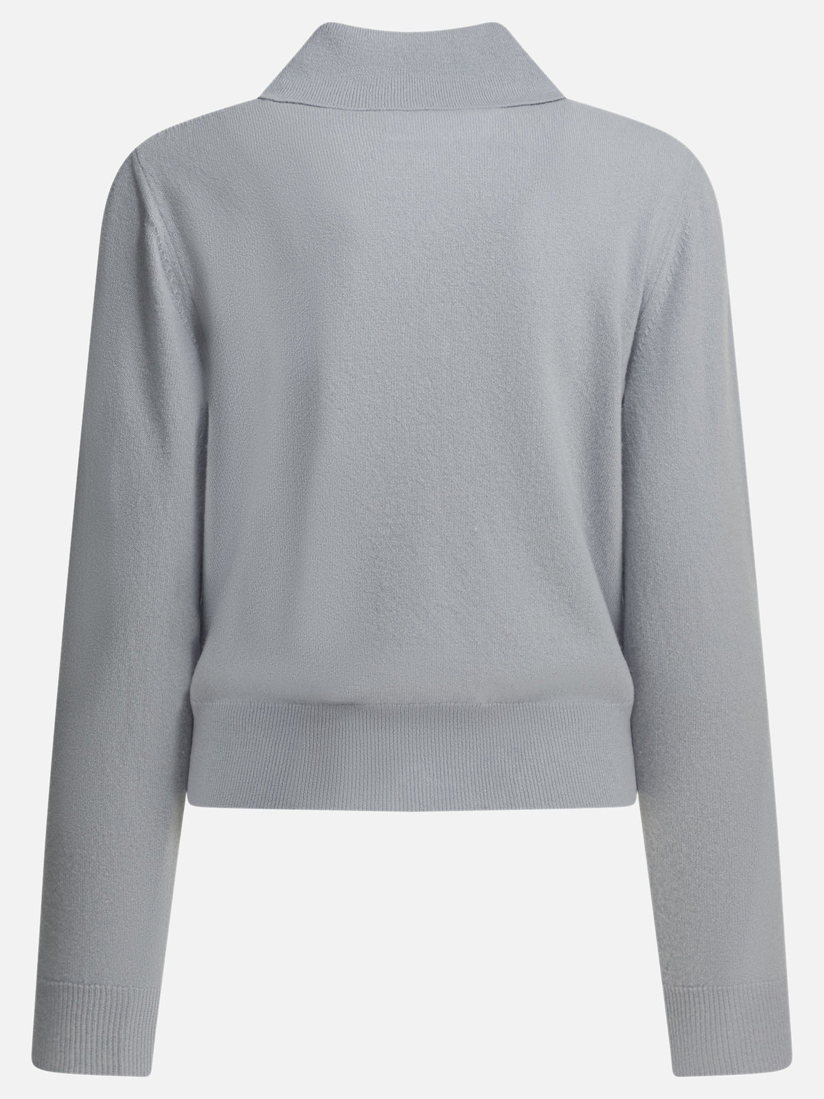 Maison Margiela Virgin wool polo sweater Light blue - VIETTI