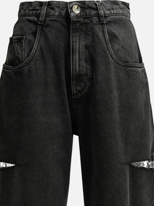 Straight-leg jeans Solid colour  Black - Maison Margiela Women | PDP | VIETTI Online Store | 2
