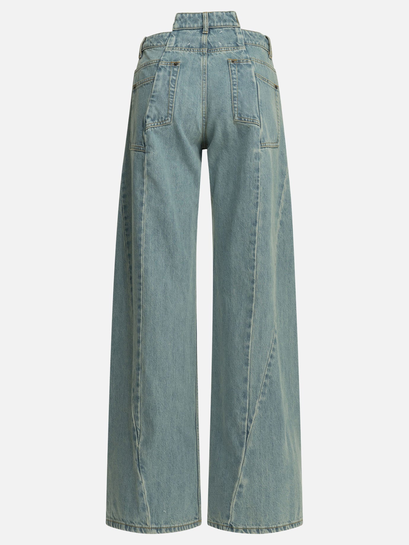 Wide-leg jeans Solid colour  Light blue - Maison Margiela Women | PDP | VIETTI Online Store | Zoom-Modal_2
