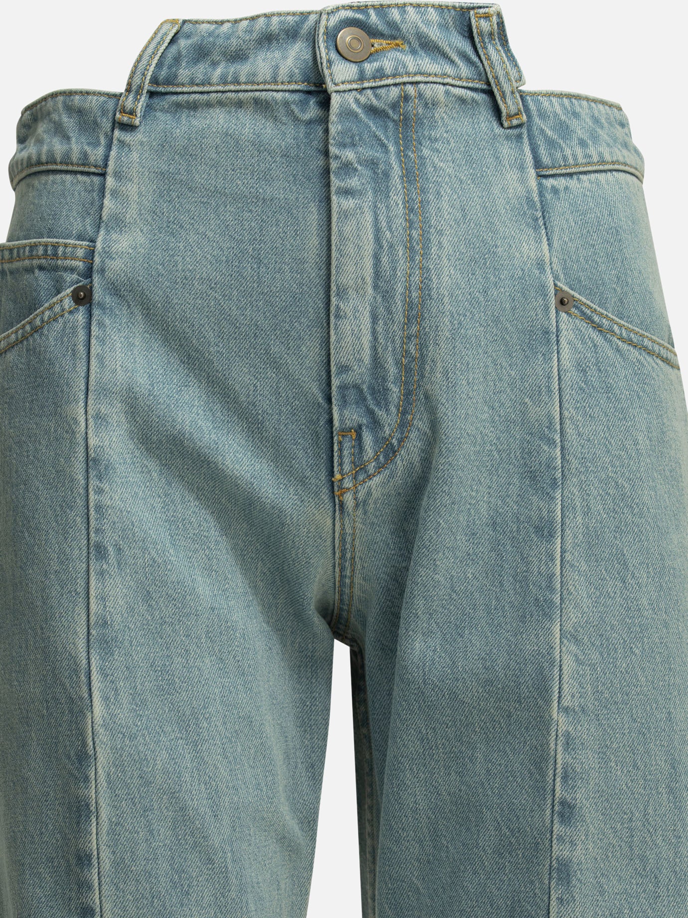 Wide-leg jeans Solid colour  Light blue - Maison Margiela Women | PDP | VIETTI Online Store | Zoom-Modal_3
