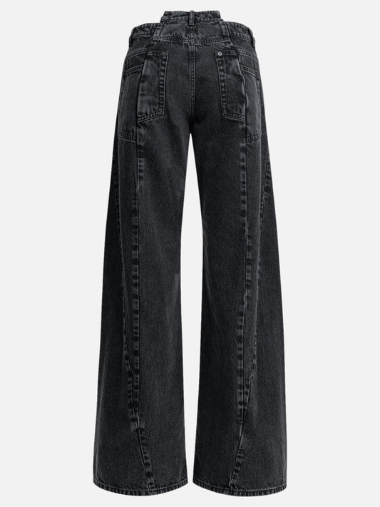 Wide-leg jeans Solid colour  Black - Maison Margiela Women | PDP | VIETTI Online Store | 2
