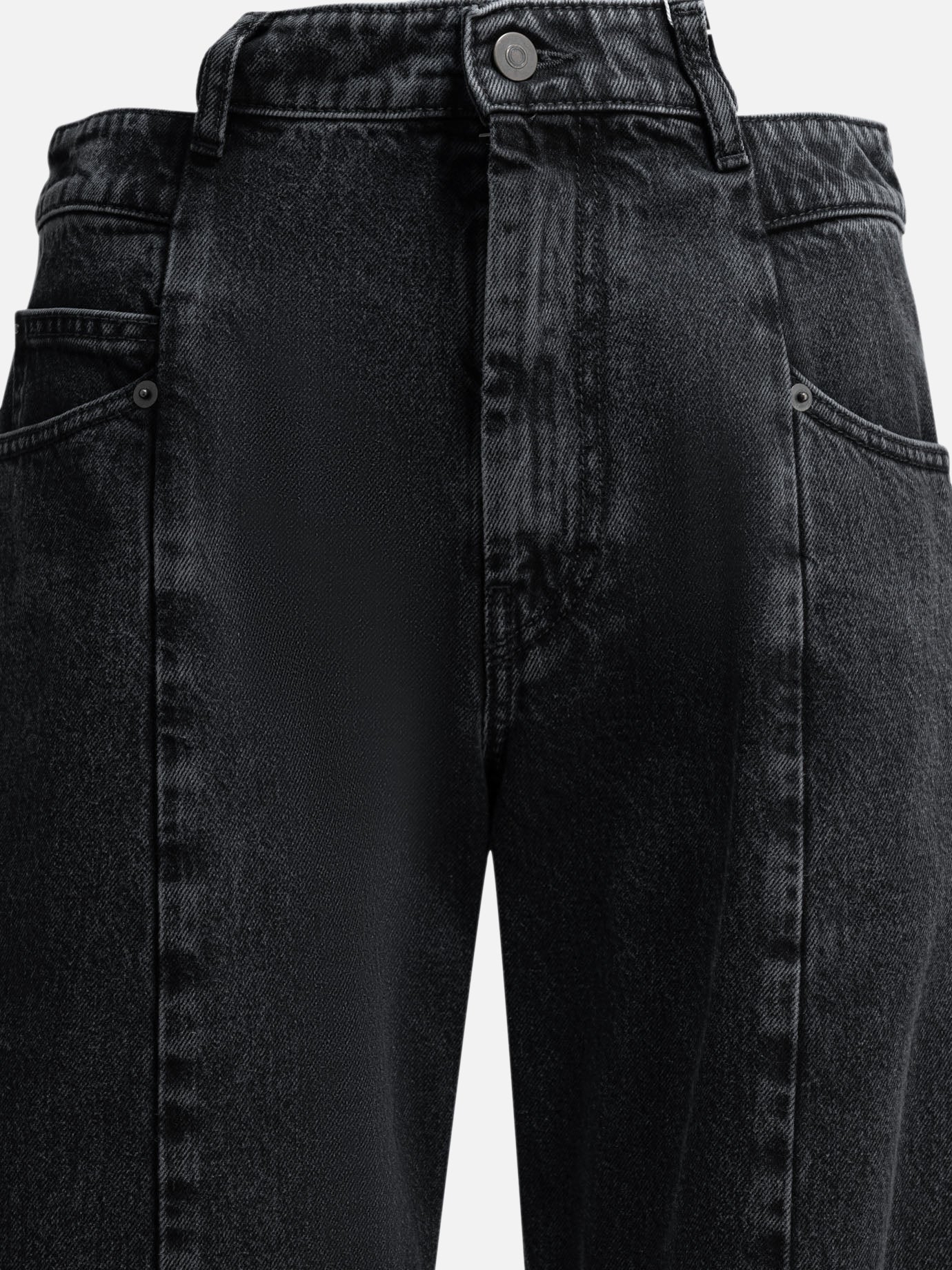 Wide-leg jeans Solid colour  Black - Maison Margiela Women | PDP | VIETTI Online Store | thumbnail_4
