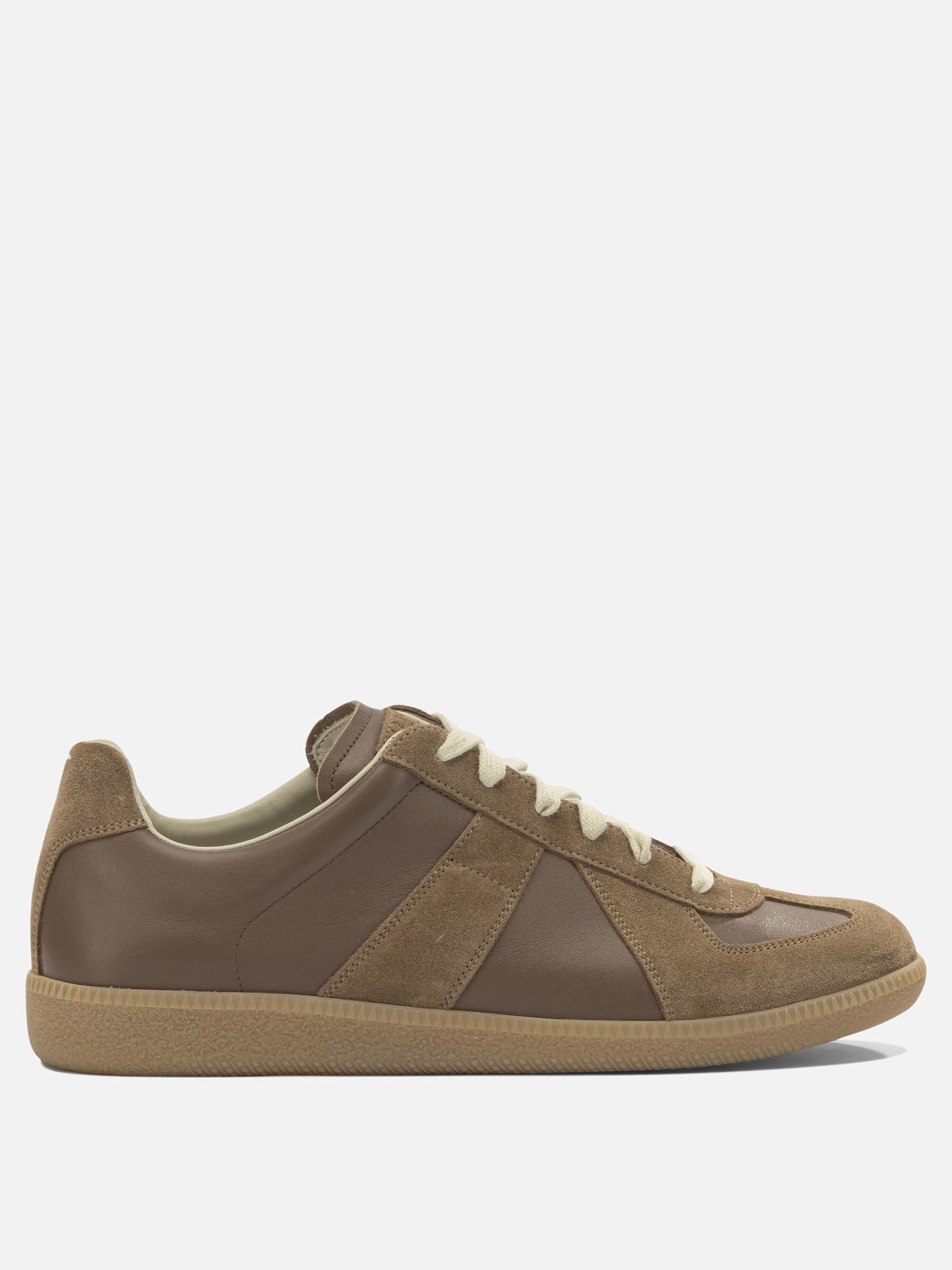 Sneaker basse 100% calf leather - 100% rubber  Marrone - Maison Margiela Uomo | PDP | VIETTI Online Store | thumbnail