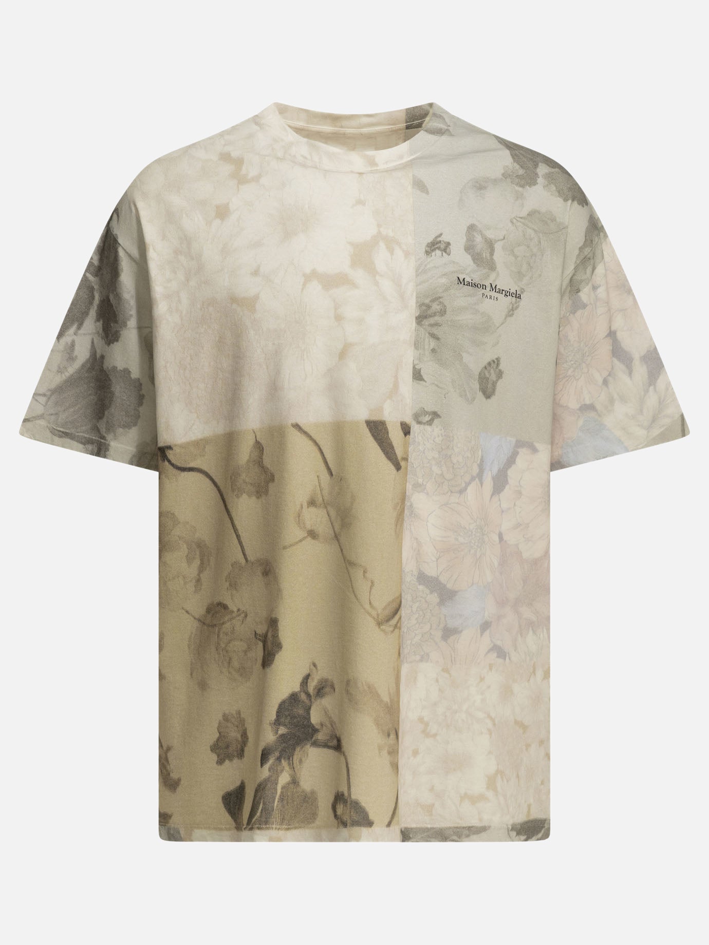 Crewneck t-shirts Floral  Beige - Maison Margiela Men | PDP | VIETTI Online Store | Zoom-Modal
