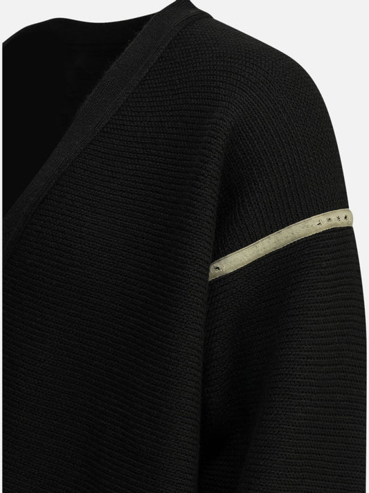 Maison Margiela Wool zipper sweater Black

