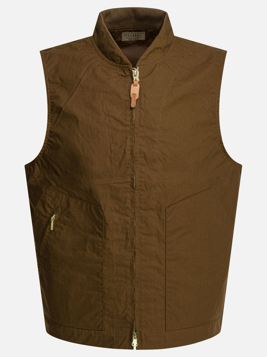 Vest jackets Solid colour  Brown - Manifattura Ceccarelli Men | PLP | VIETTI Online Store 
