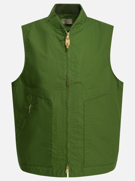 Giacche smanicate Solid colour  Verde - Manifattura Ceccarelli Uomo | PDP | VIETTI Online Store 

