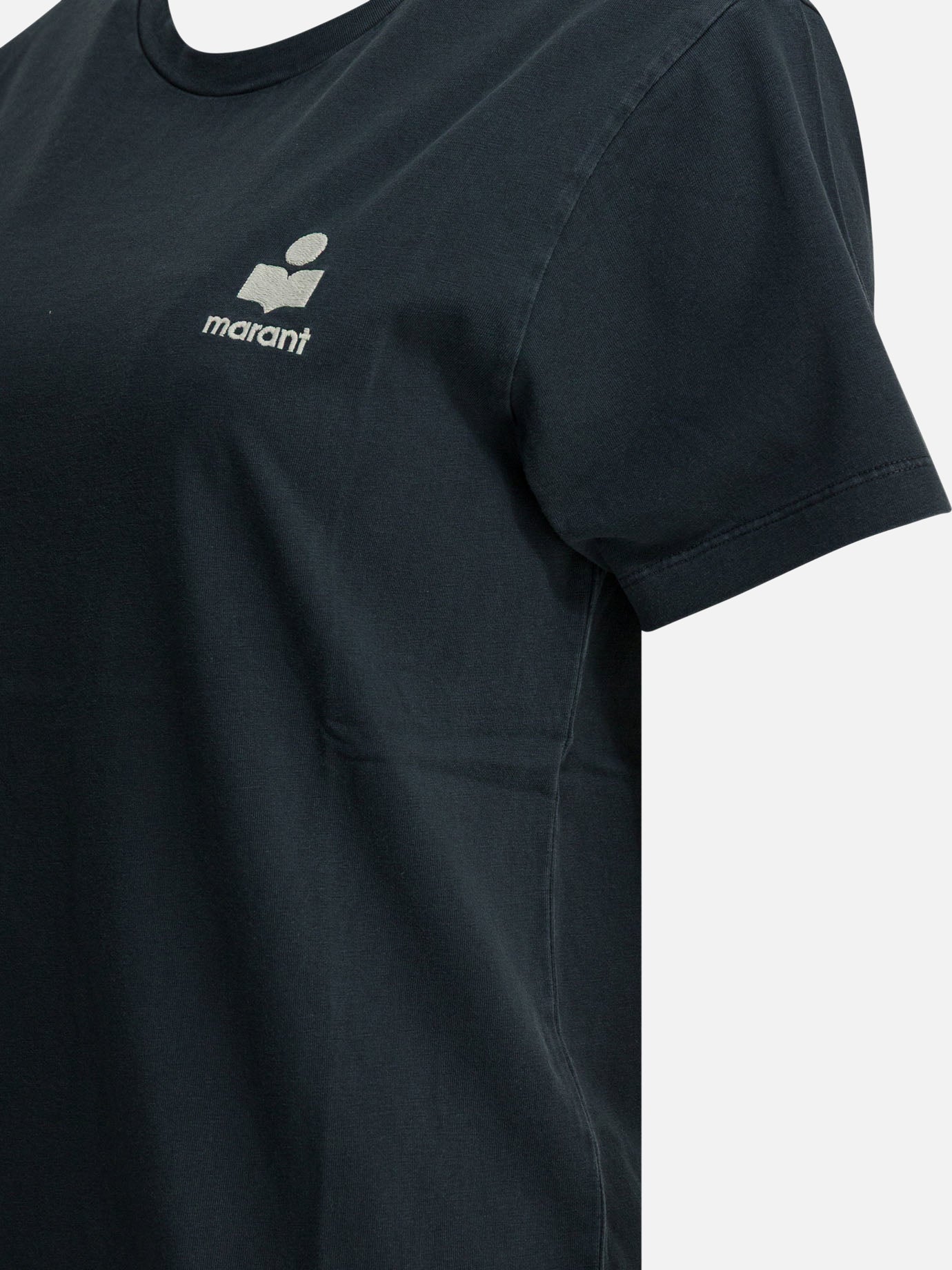 T-shirt girocollo Solid colour  Blu - Marant Étoile Donna | PDP | VIETTI Online Store | Zoom-Modal_4
