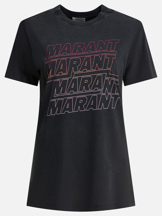 T-shirt girocollo Graphics  Nero - Marant Étoile Donna | PLP | VIETTI Online Store 
