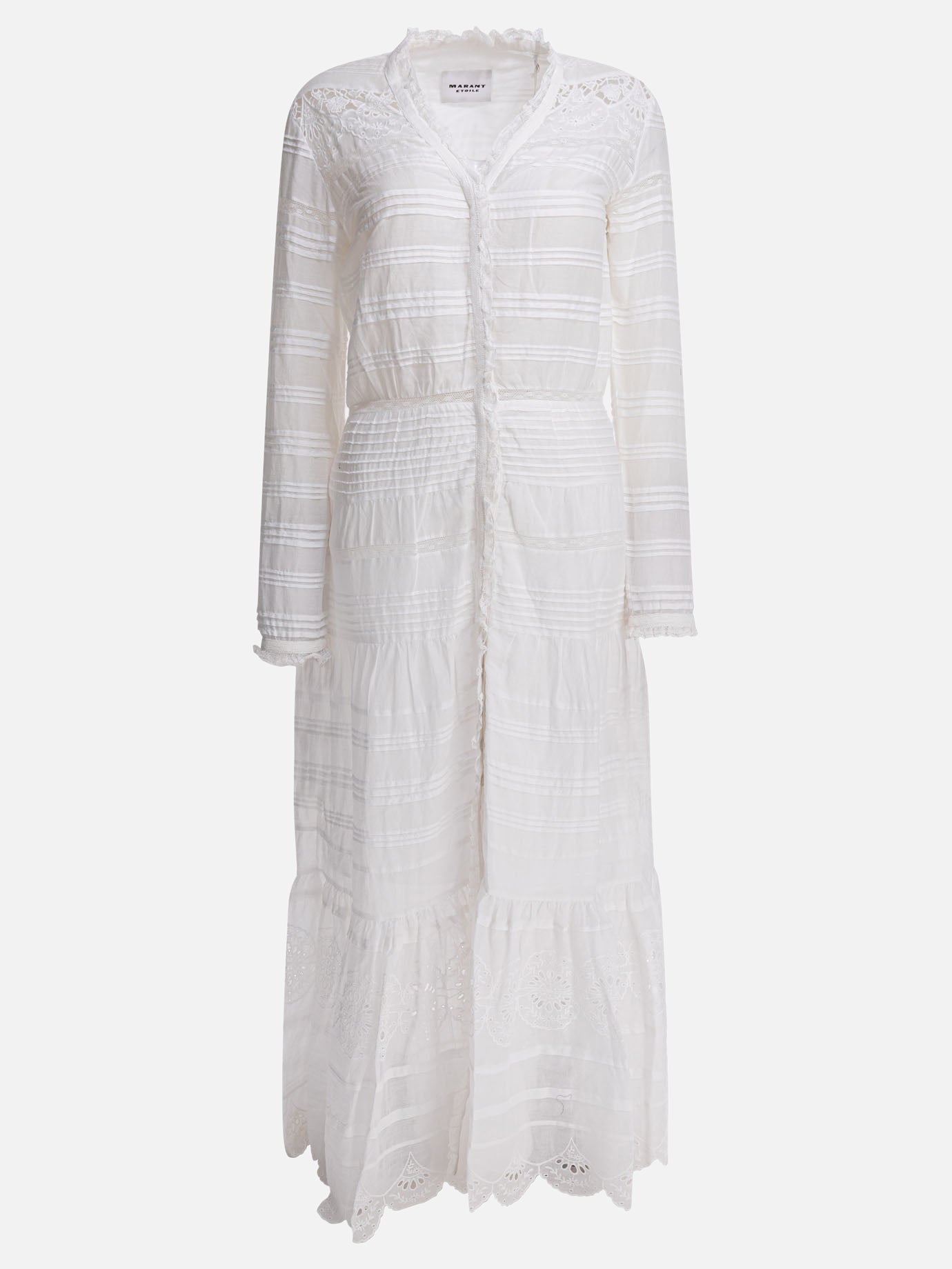 Long dresses Embroidered  White - Marant Étoile Women | PDP | VIETTI Online Store | thumbnail