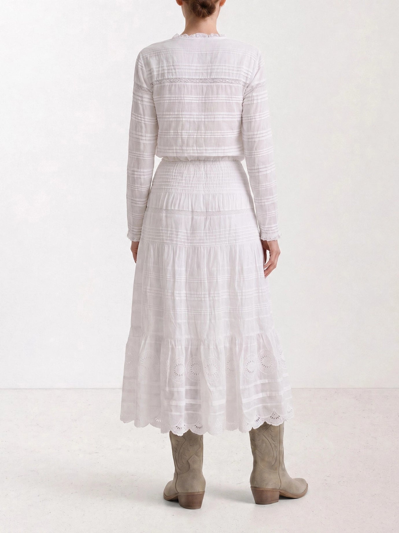 Long dresses Embroidered  White - Marant Étoile Women | PDP | VIETTI Online Store | Zoom-Modal_6
