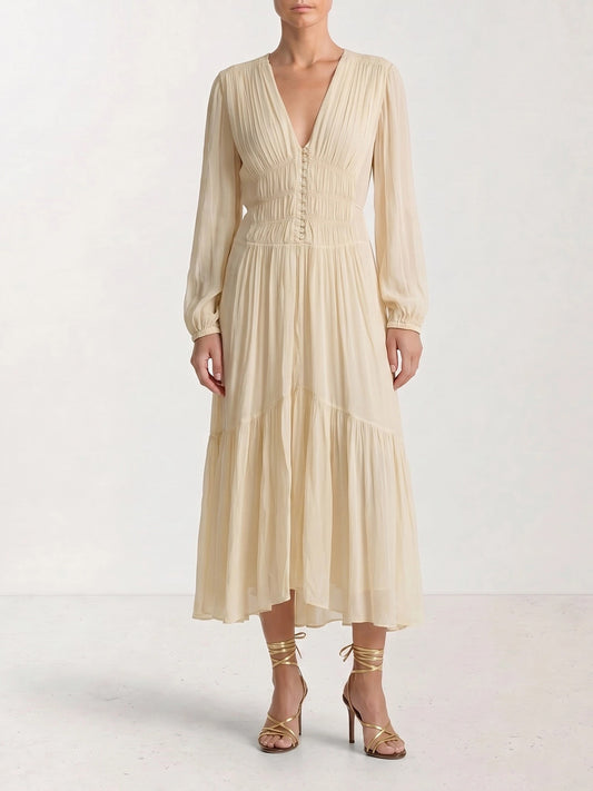 Long dresses Solid colour  Beige - Marant Étoile Women | PLP | VIETTI Online Store | 2
