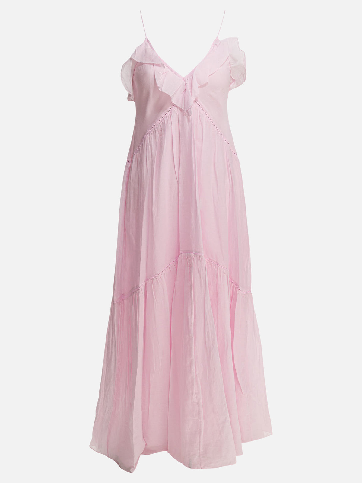 Marant Étoile Dress with ruffles Pink