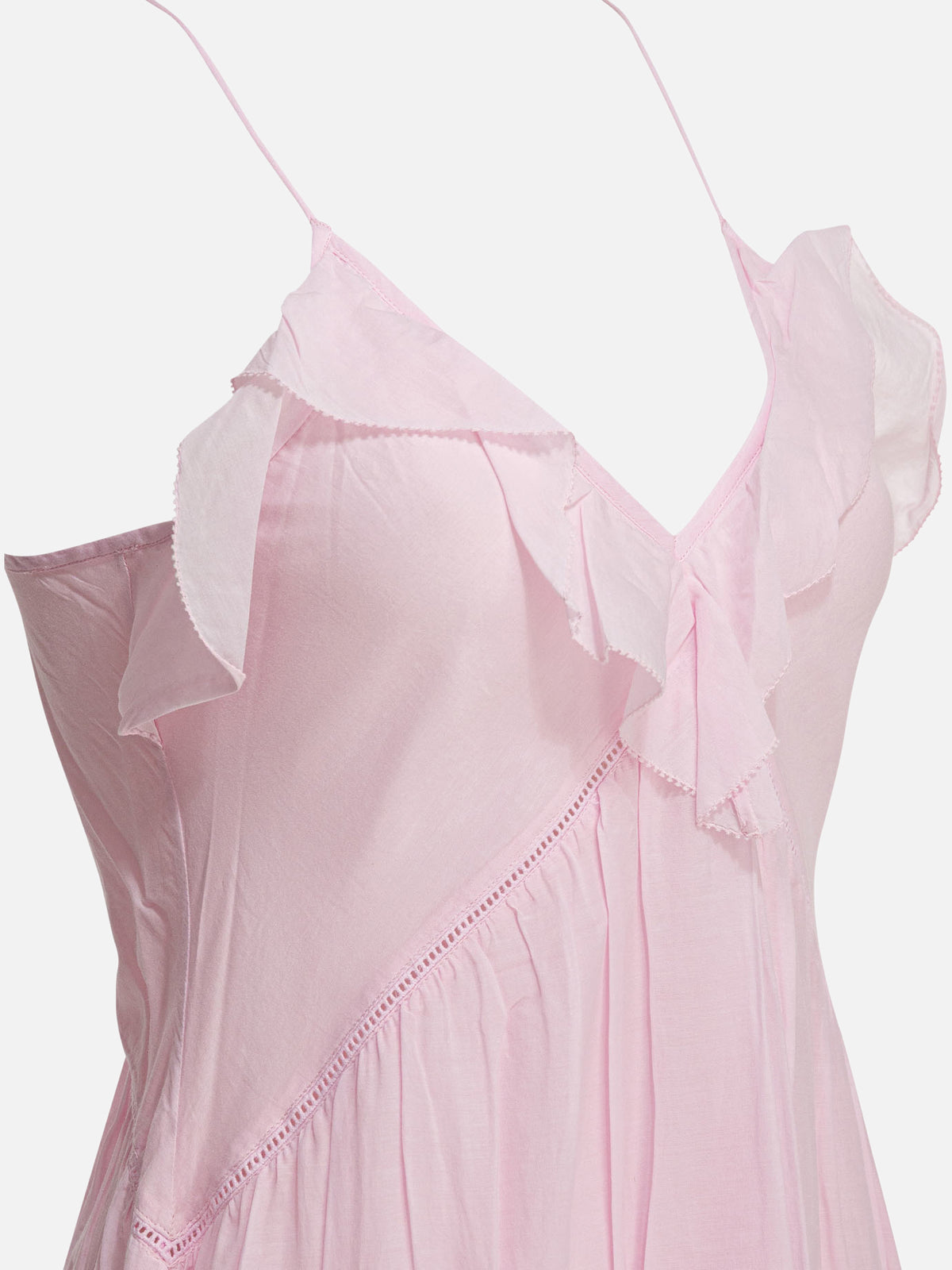 Marant Étoile Dress with ruffles Pink