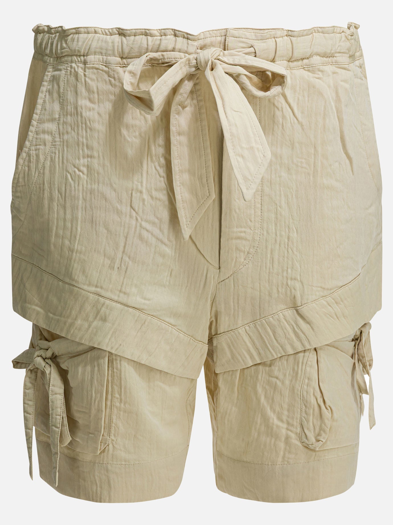 Cargo shorts Solid colour  Beige - Marant Étoile Women | PDP | VIETTI Online Store | thumbnail