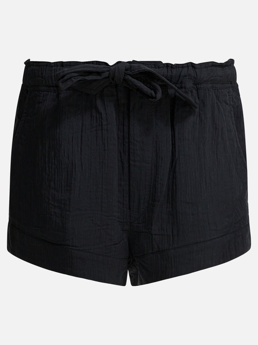 Short con lacci Solid colour  Nero - Marant Étoile Donna | PLP | VIETTI Online Store 

