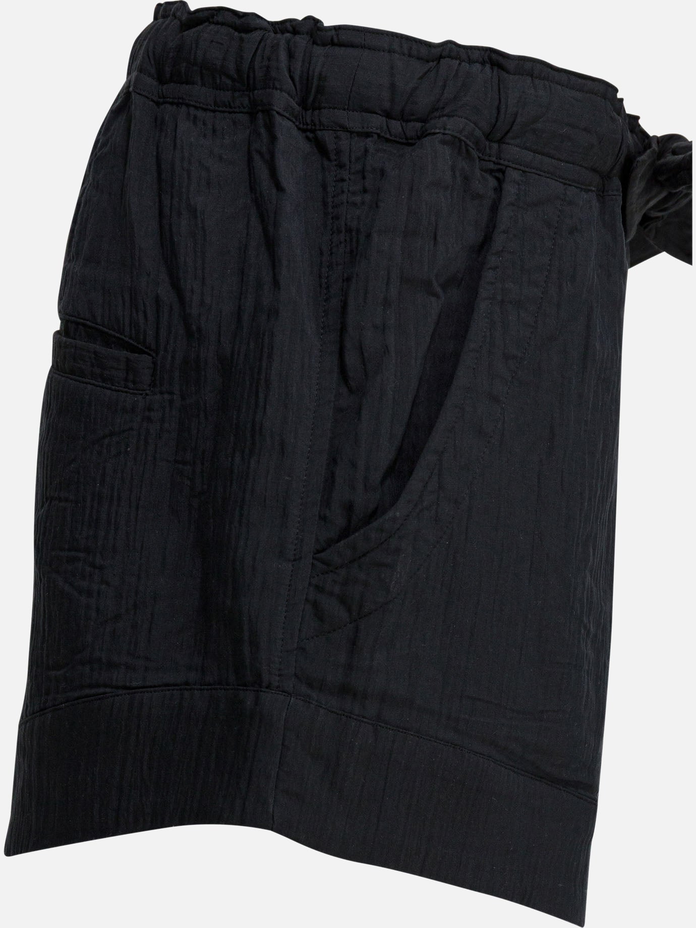 Drawstring shorts Solid colour  Black - Marant Étoile Women | PDP | VIETTI Online Store | thumbnail_4
