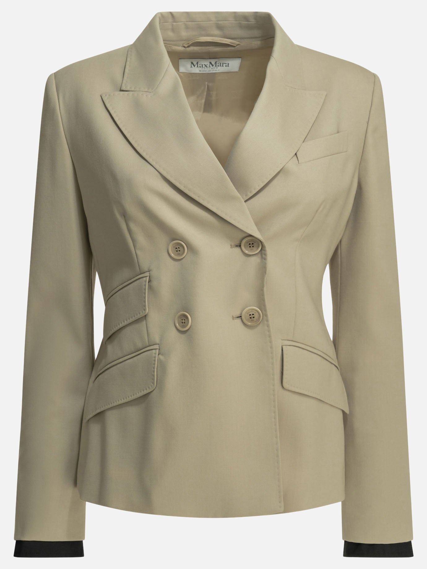 Blazers Solid colour  Beige - Max Mara Women | PDP | VIETTI Online Store | thumbnail