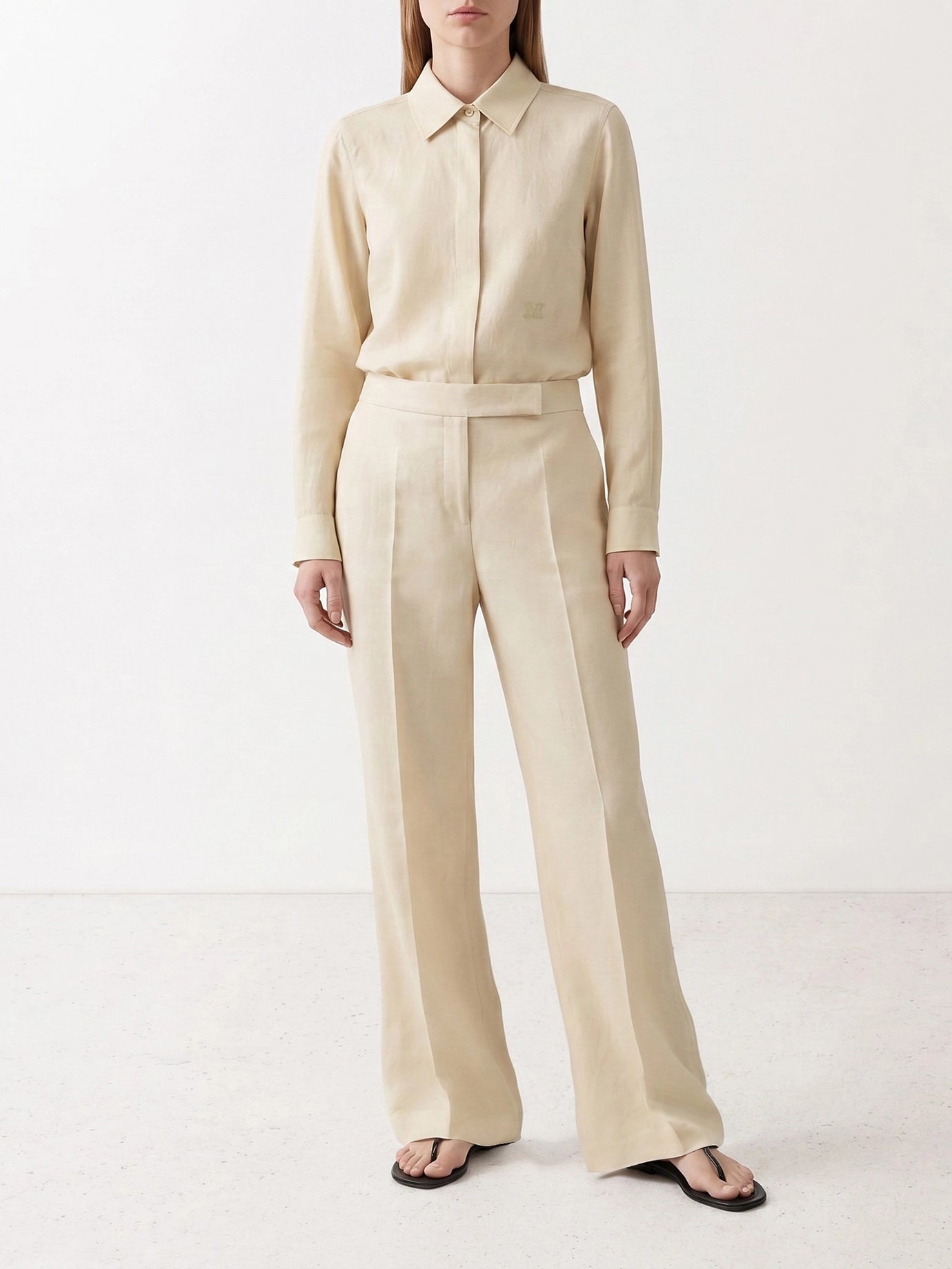 Casual shirts Solid colour  Beige - Max Mara Women | PDP | VIETTI Online Store | thumbnail_2