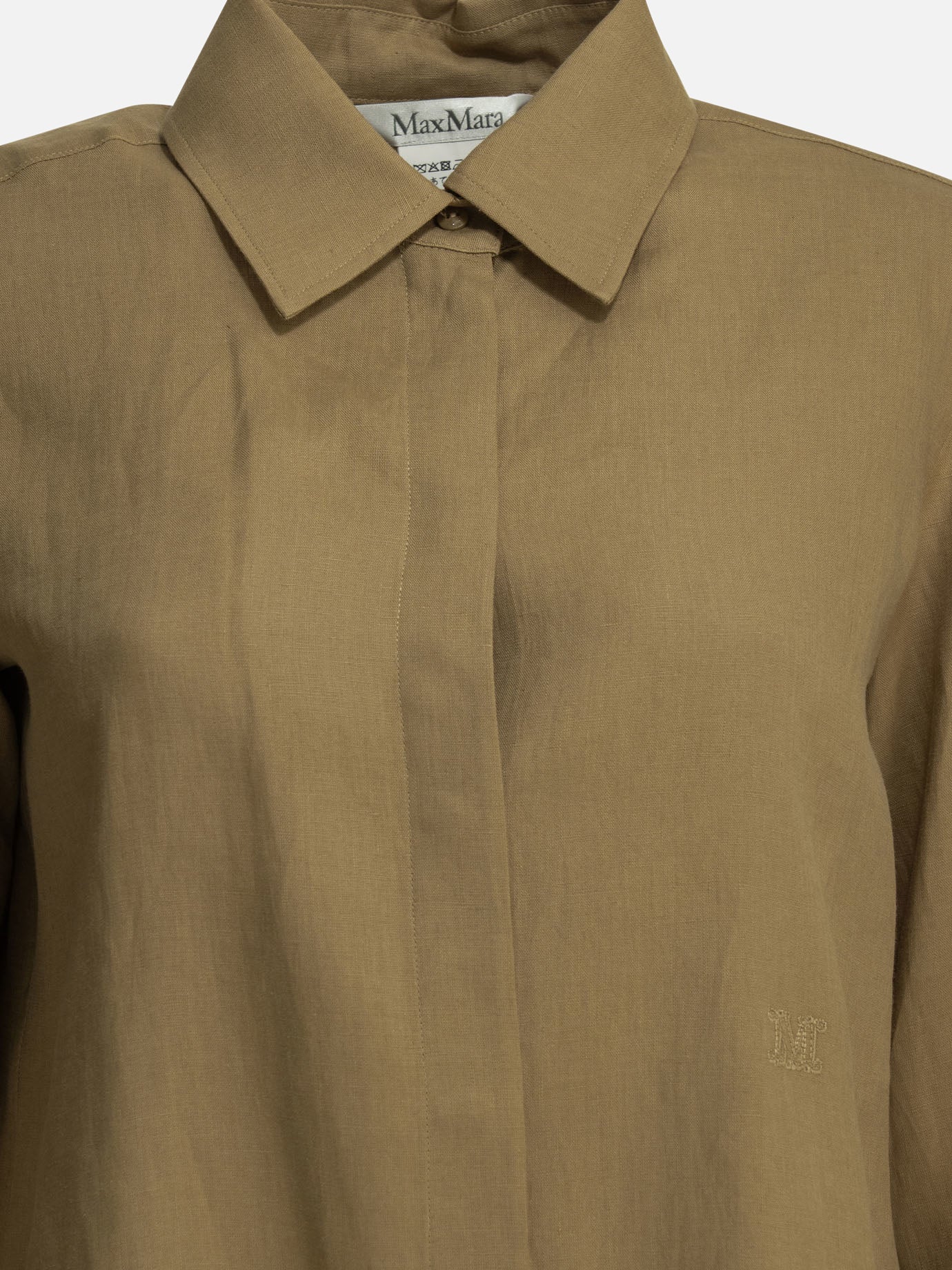 Casual shirts Solid colour  Brown - Max Mara Women | PDP | VIETTI Online Store | thumbnail_3
