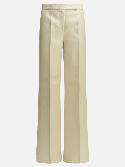 Tailored trousers Solid colour  Beige - Max Mara Women | PDP | VIETTI Online Store 
