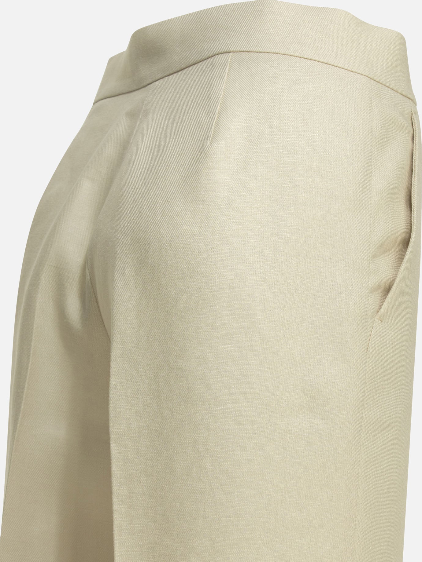 Tailored trousers Solid colour  Beige - Max Mara Women | PDP | VIETTI Online Store | thumbnail_4