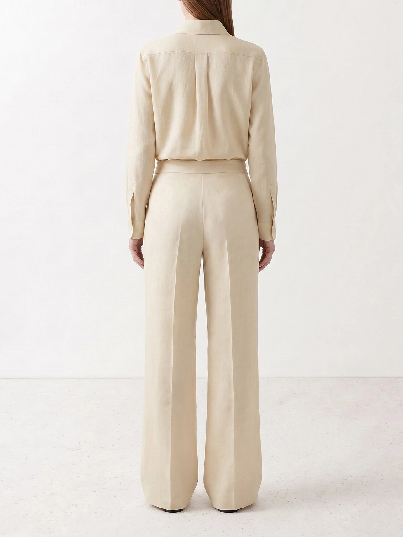 Tailored trousers Solid colour  Beige - Max Mara Women | PDP | VIETTI Online Store | thumbnail_3