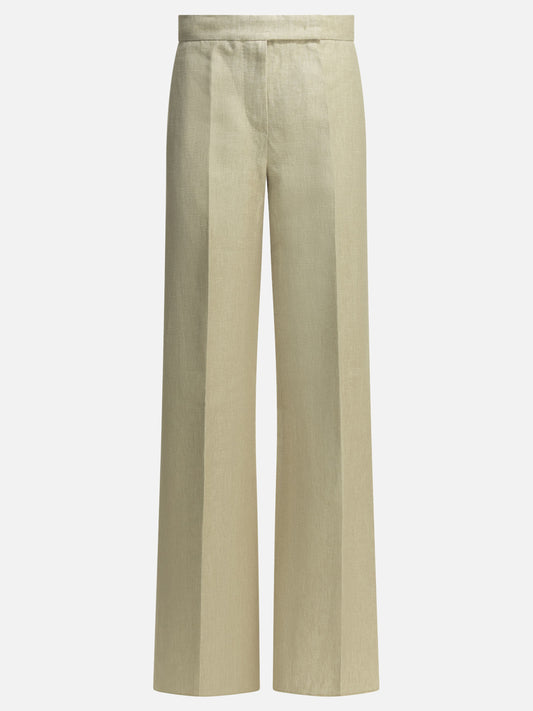 Tailored trousers Solid colour  Beige - Max Mara Women | VIETTI Online Store 
