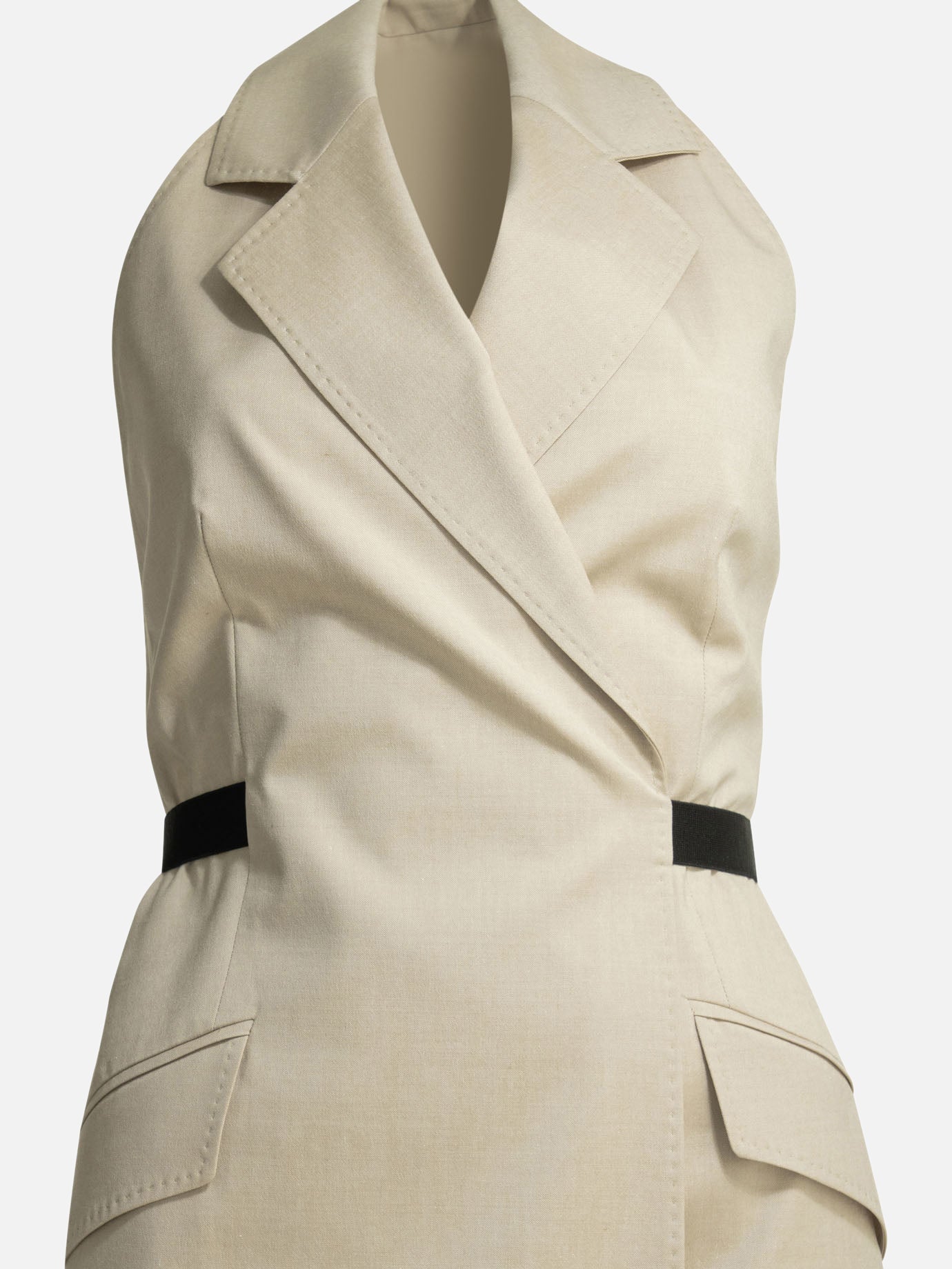 Midi dresses Solid colour  Beige - Max Mara Women | PDP | VIETTI Online Store | Zoom-Modal_3
